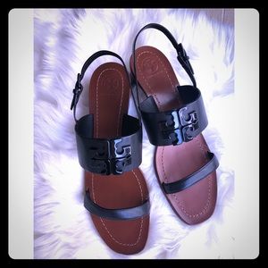 Tory Burch Black Lowell Sandals